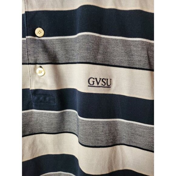 Tommy Hilfiger Golf Men's GVSU Logo Striped XL Polo Shirt 100% Mercerized Cotton - Picture 3 of 9